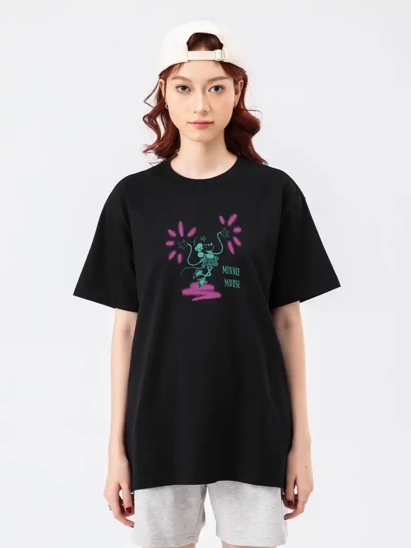 Áo Thun Oversize Disney Minnie Digi 100% Cotton 84RISING