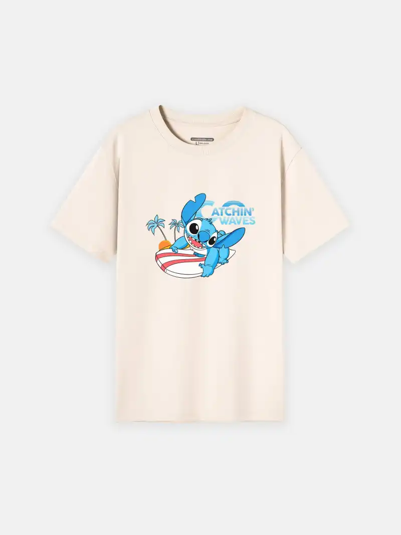 Áo Thun Stitch Summer Surfing Cotton 220gsm Phong Cách Hawaii