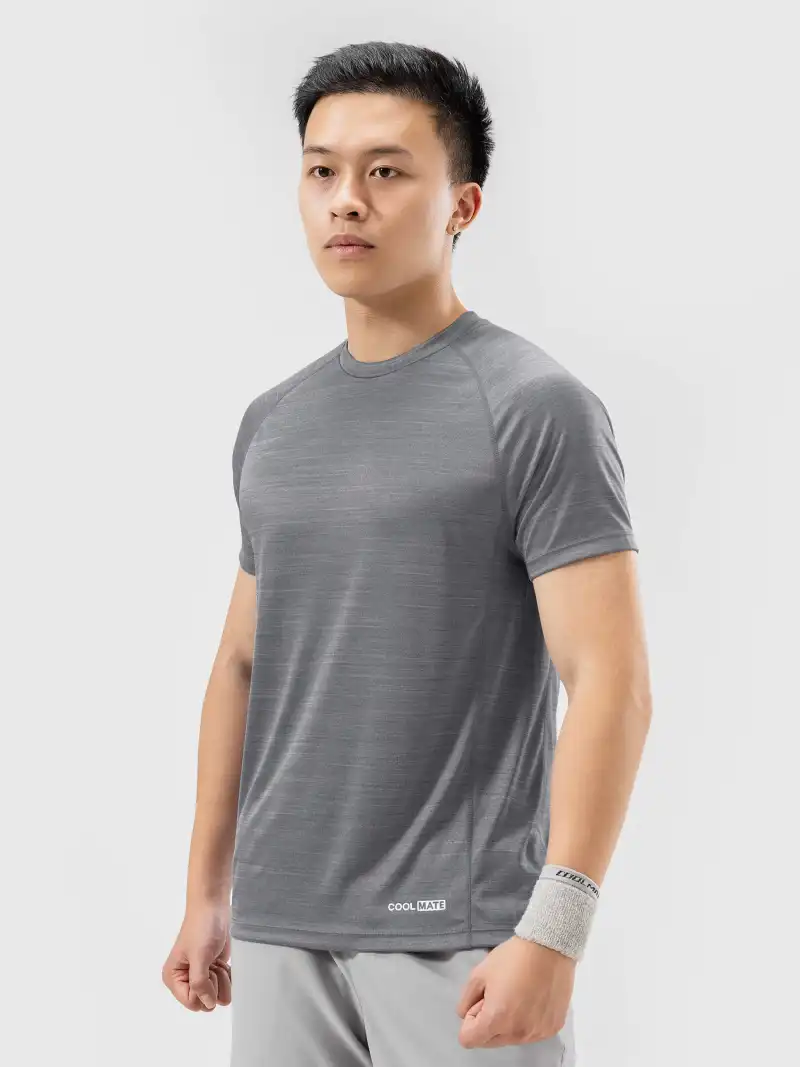 Áo Thun Thể Thao Melange Essentials Công Nghệ ExDry Nhanh Khô