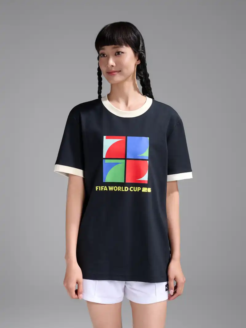 Áo Thun Cotton Compact Colored Rib World Cup FIFA Mosaic 26