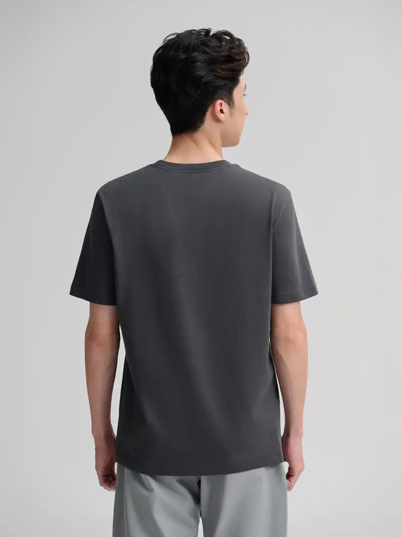 Áo Tshirt Nam Regular Fit 100% Cotton 180gsm Thấm Hút, Co Giãn