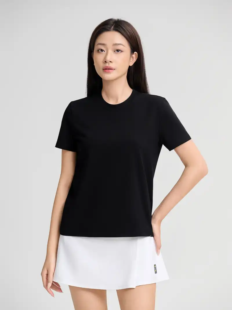 Áo Thun Nữ Cotton Compact Kiểu Dáng Regular Thoải Mái Dễ Mặc