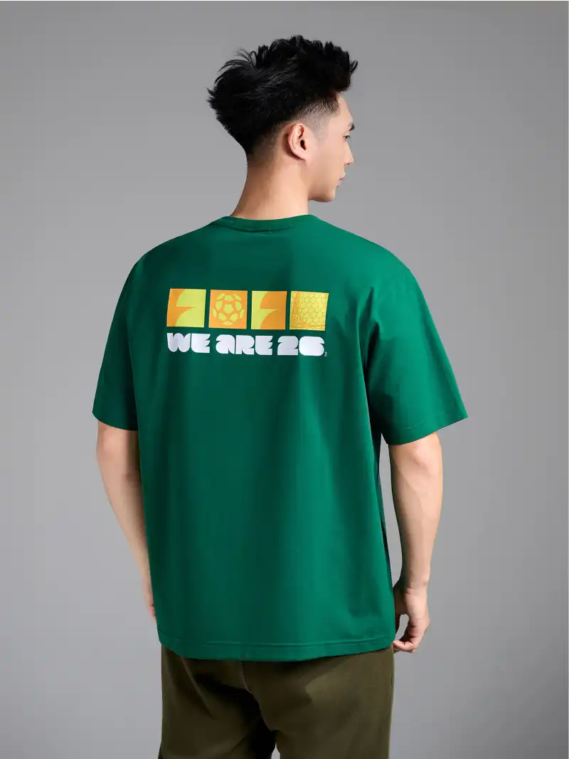 Áo Thun Cotton Compact Relaxed Fit World Cup FIFA Neon 26