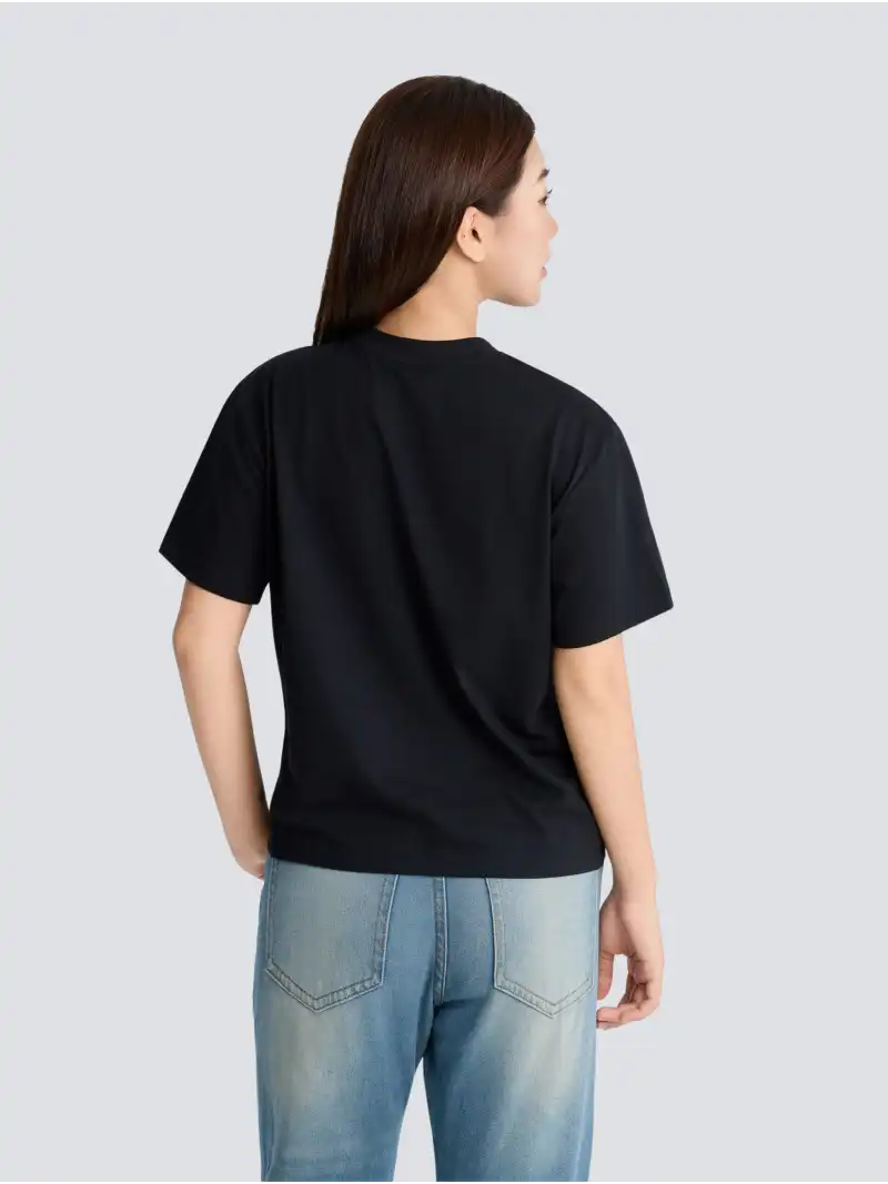 Áo Thun Nữ Relaxed Fit Chất Cotton Poly Dáng Thoải Mái