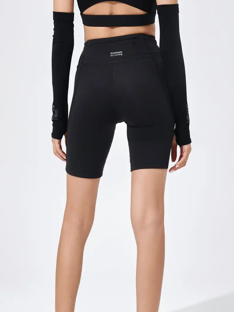 Quần Biker Shorts Nữ Chạy Bộ 8 Inch Nhanh Khô Thiết Kế