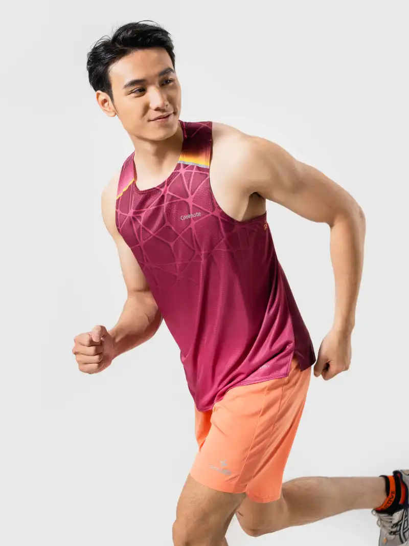 Áo Singlet Nam Chạy Bộ Graphic Photic Zone Vải Nhẹ Thoát Mồ Hôi