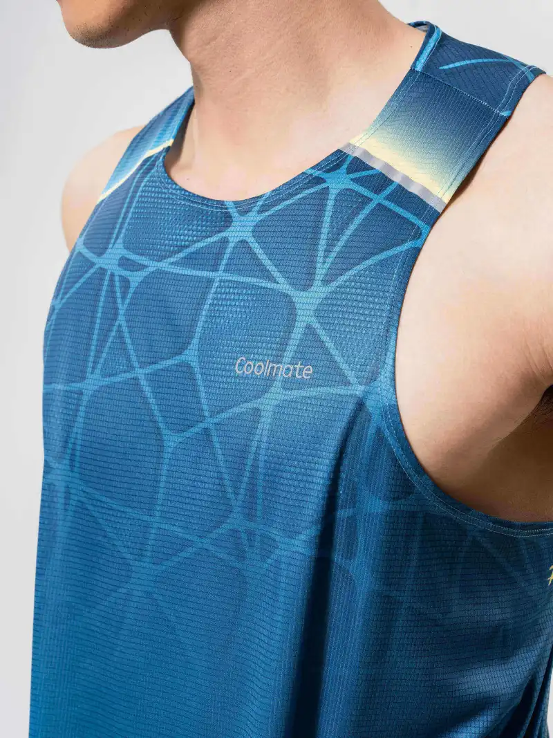 Áo Singlet Nam Chạy Bộ Graphic Photic Zone Vải Nhẹ Thoát Mồ Hôi