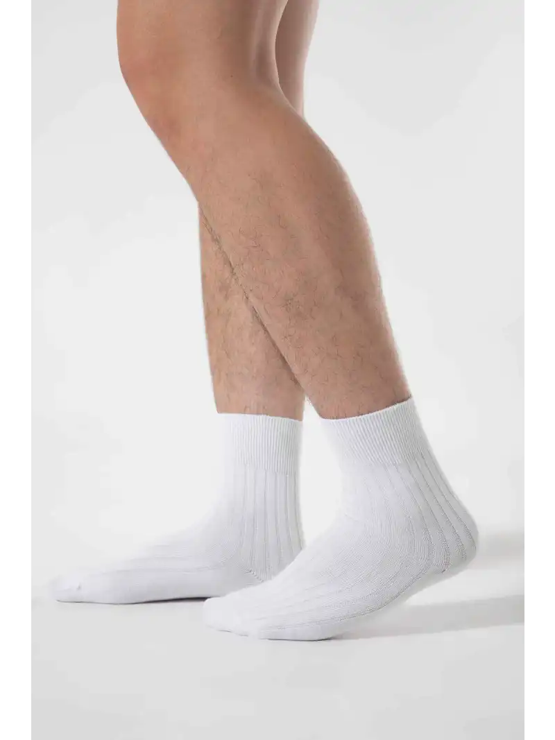 Tất Cổ Trung Cotton Ribbed Coolmate Co Giãn Thoáng Mát, Combo 2 Đôi