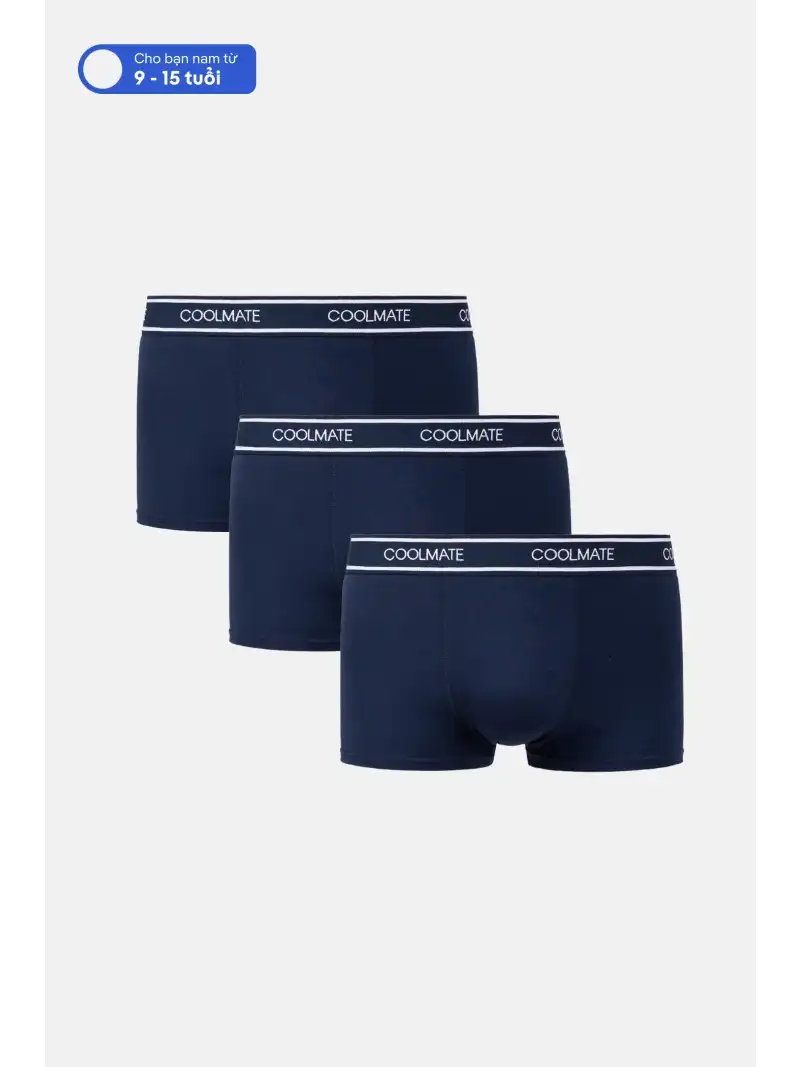 Combo 3 Quần Lót Trunk Bamboo Kháng Khuẩn Khử Mùi Cho Bé Trai