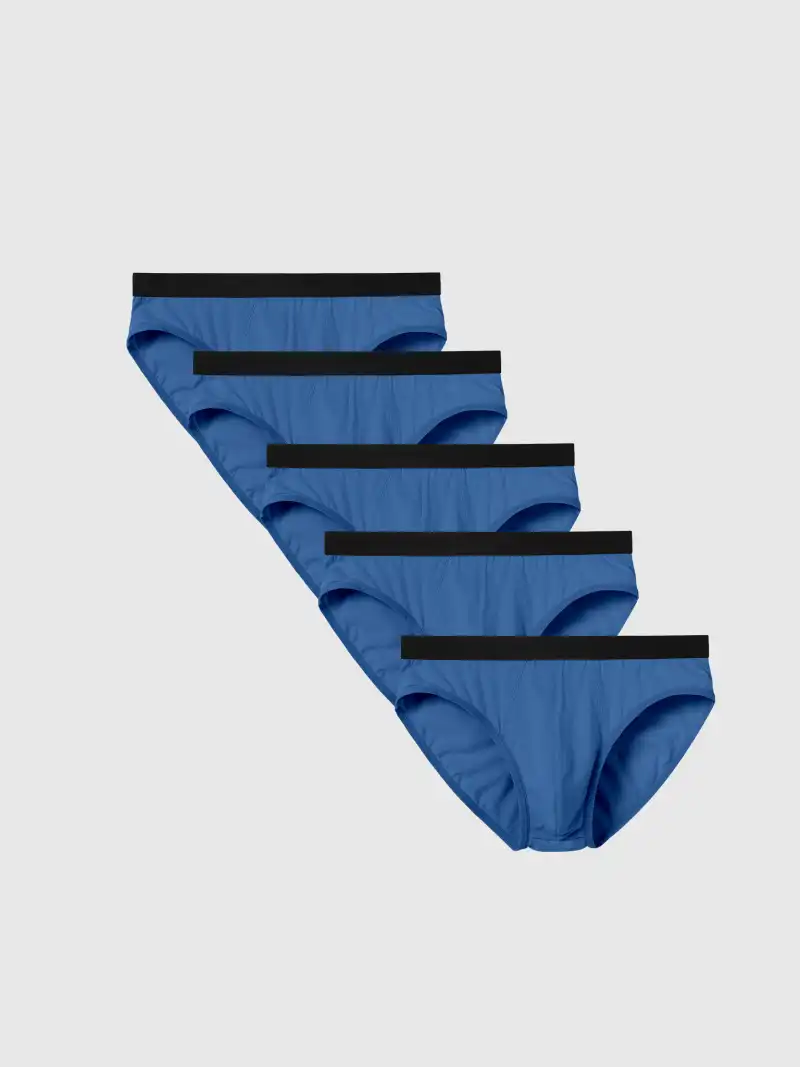 Quần Brief Cotton Coolmate Basics Pack 5 Cạp Logo Giữ Form