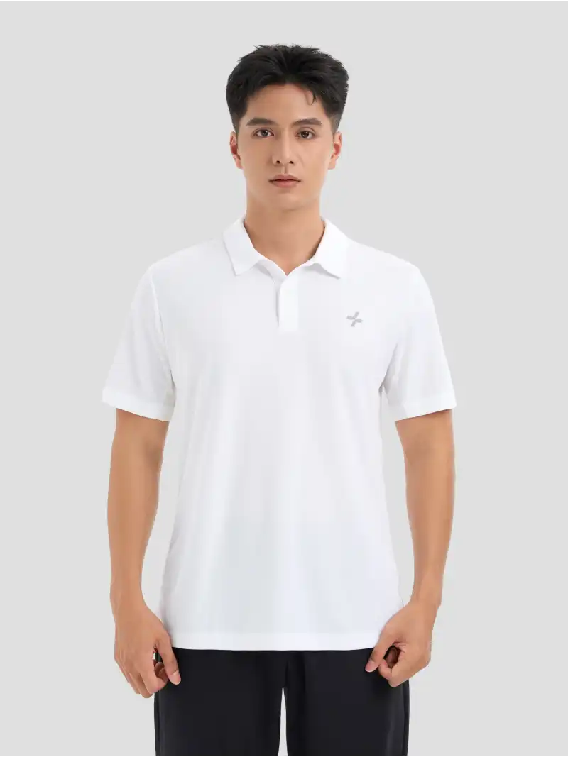 Áo Polo Nam Phối Mesh CoolBack Thoáng Mát Thoát Mồ Hôi Nhanh
