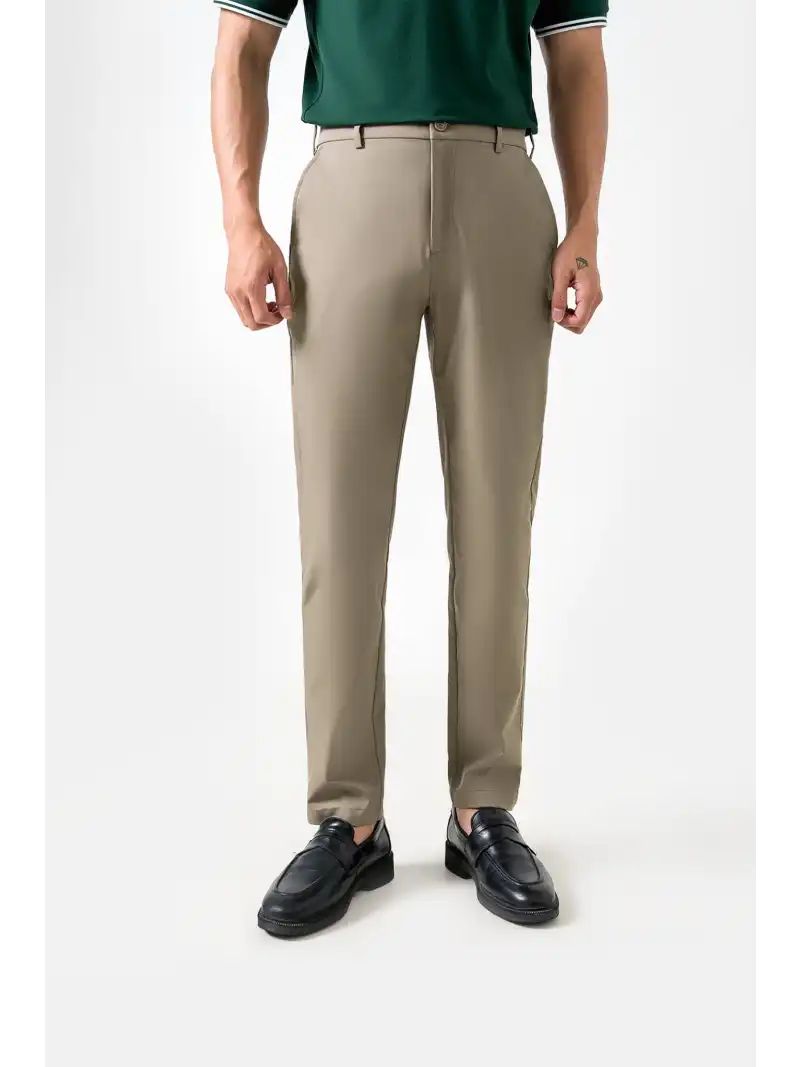 Quần Dài Nam Kaki Excool Sợi Sorona Slim Fit Chống UV