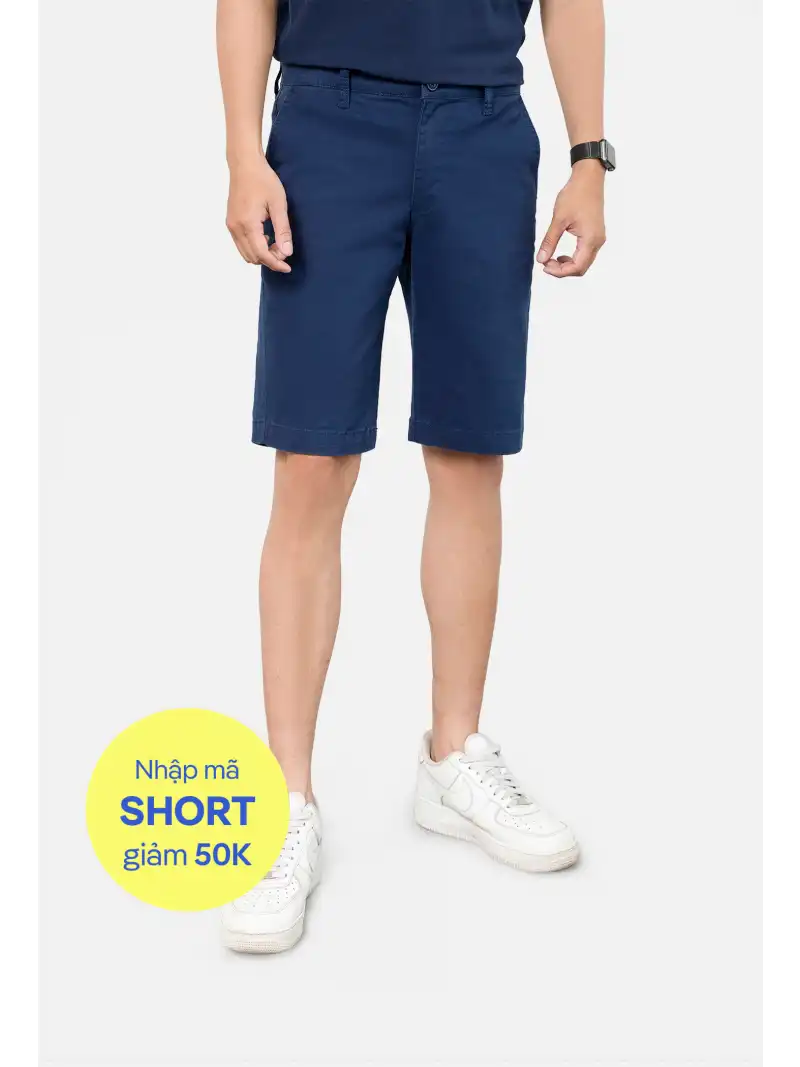 Quần Short Nam Kaki Vintage Thoáng Mát Dạo Phố Du Lịch