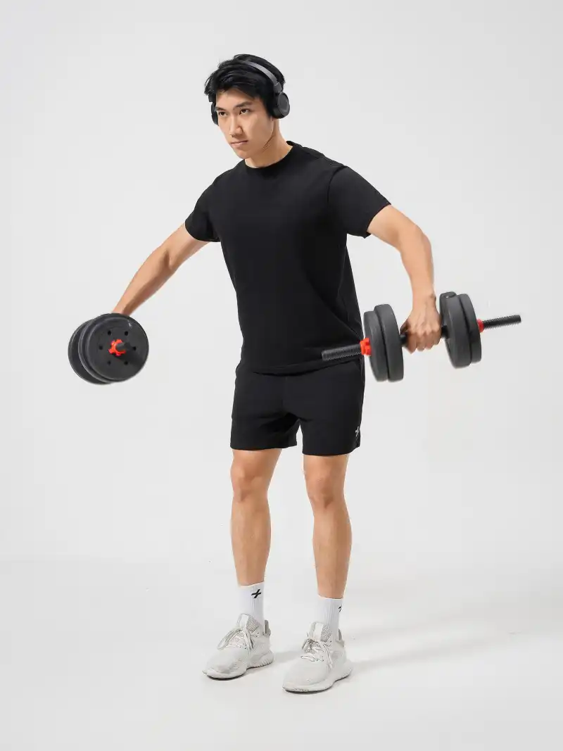 Quần Short Gym Cotton 6 Inch II Dáng Thể Thao Thoải Mái