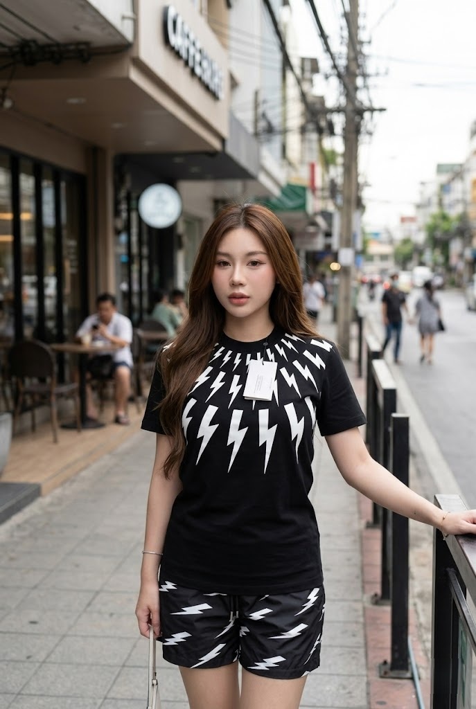 Áo Thun Tia Sét Hot Trend - Nam Nữ Cao Cấp, Chất Lượng