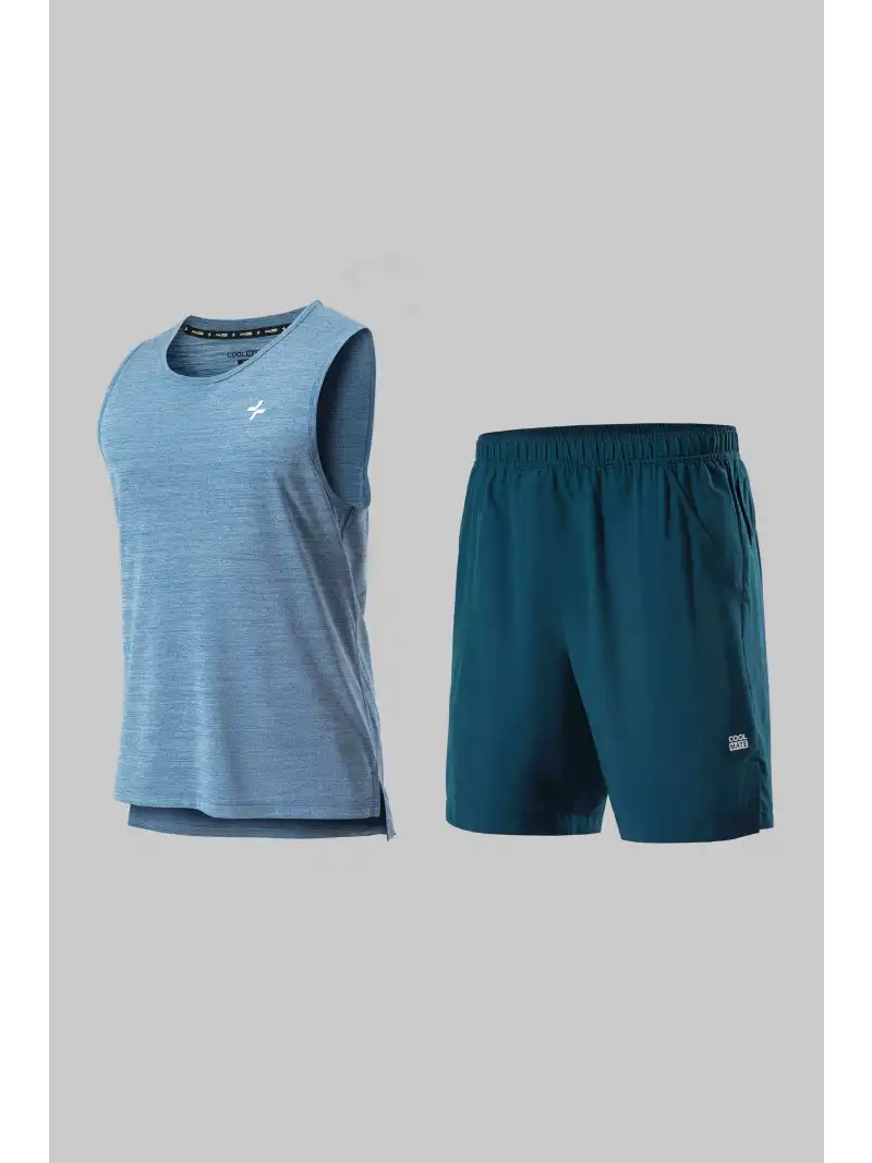 Set Đồ Tập Gym 2in1 Thấm Hút Mồ Hôi Logo Phản Quang