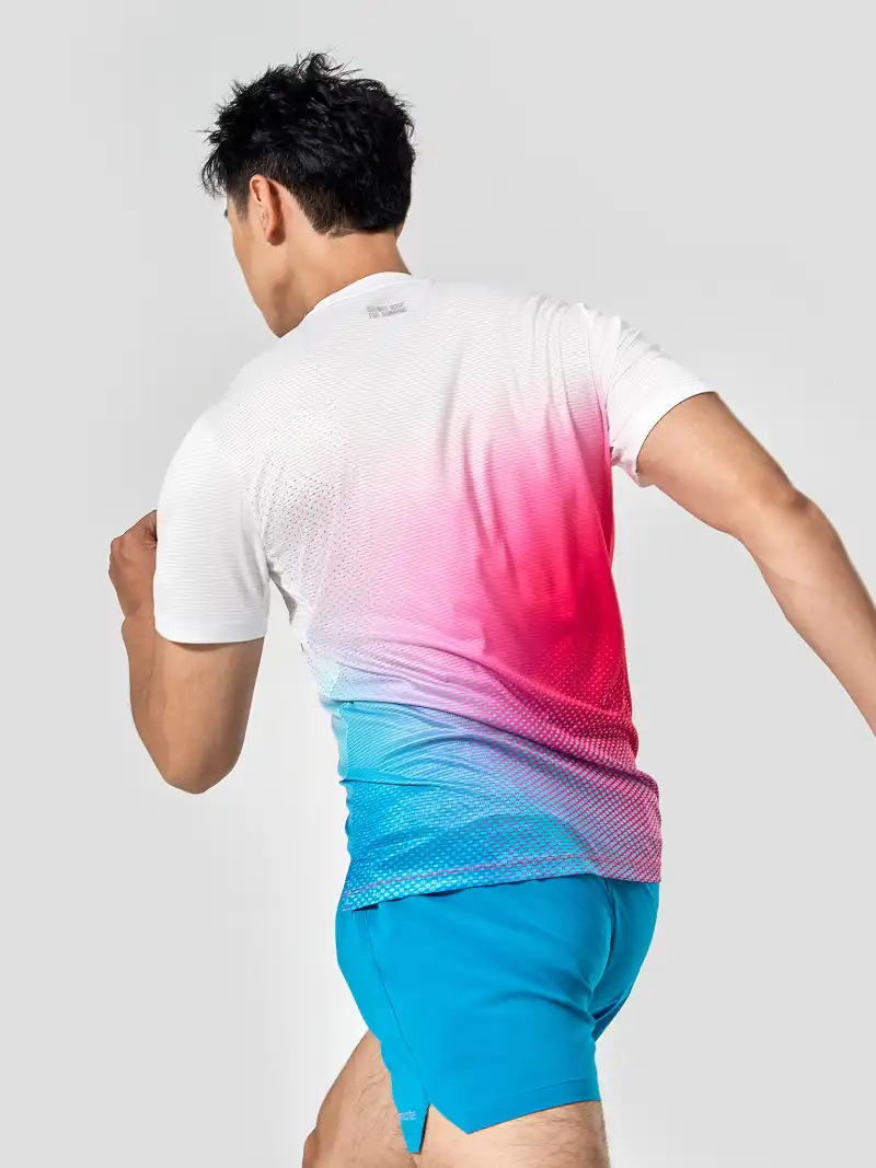 Áo Thun Chạy Bộ AirRush Gradient Quick-Dry Thoáng Mát