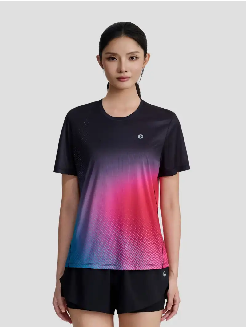 Áo Thun Chạy Bộ Nữ AirRush Gradient Kiểu Dáng Thể Thao