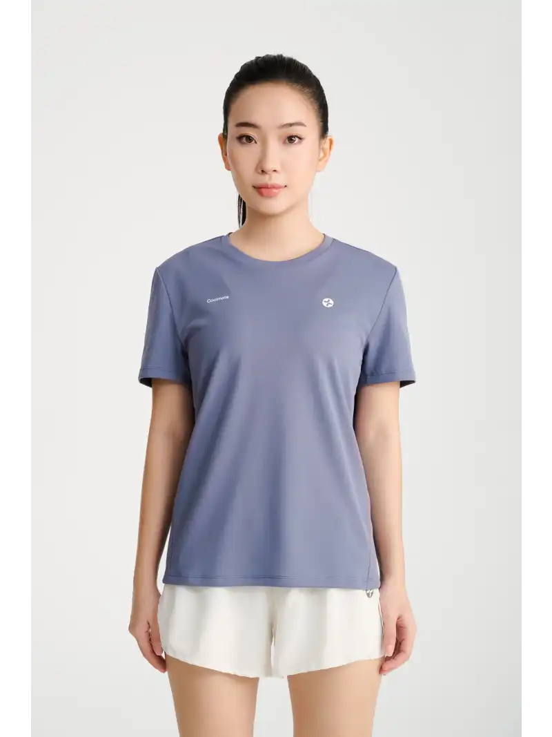 Áo Thun Thể Thao Chạy Bộ Nữ Graphic Sky Coolmate Basic