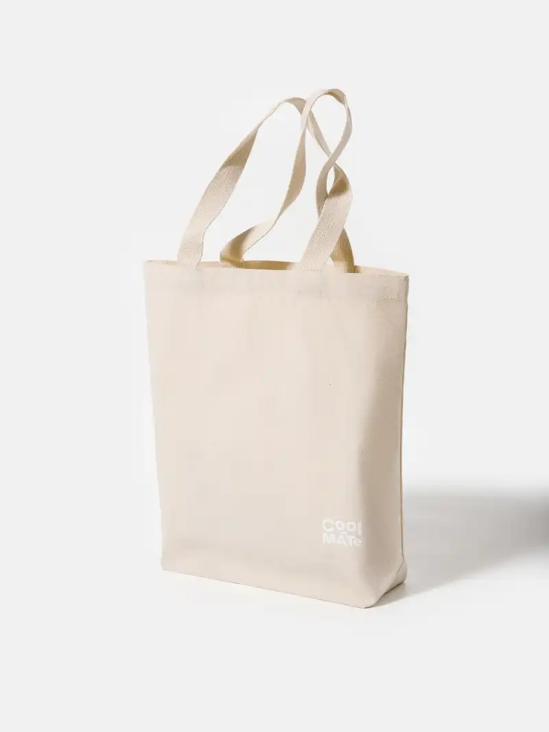 Túi Tote Canvas Coolmate In Logo Đựng Laptop 17 Inch