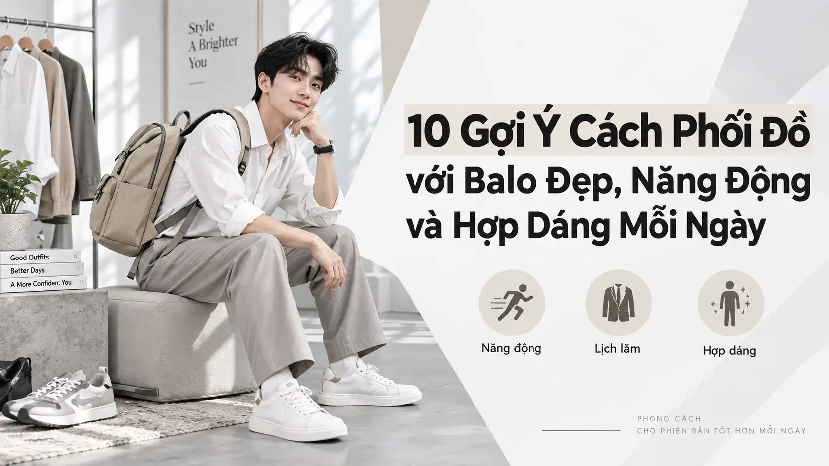 10 Gợi Ý Cách Phối Đồ với Balo Đẹp, Năng Động và Hợp Dáng Mỗi Ngày