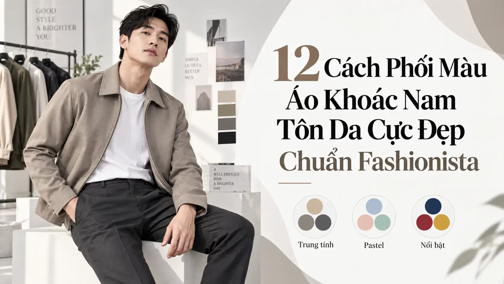 12 Cách Phối Màu Áo Khoác Nam Tôn Da Cực Đẹp Chuẩn Fashionista