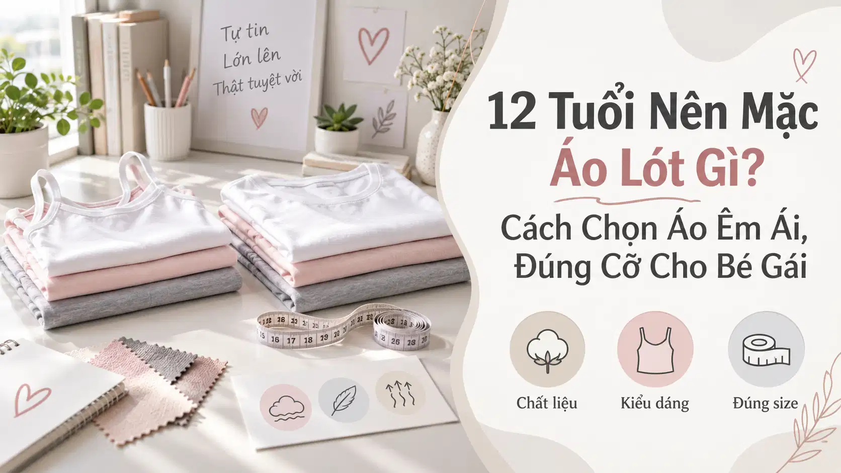 12 Tuổi Nên Mặc Áo Lót Gì? Cách Chọn Áo Êm Ái, Đúng Cỡ Cho Bé Gái