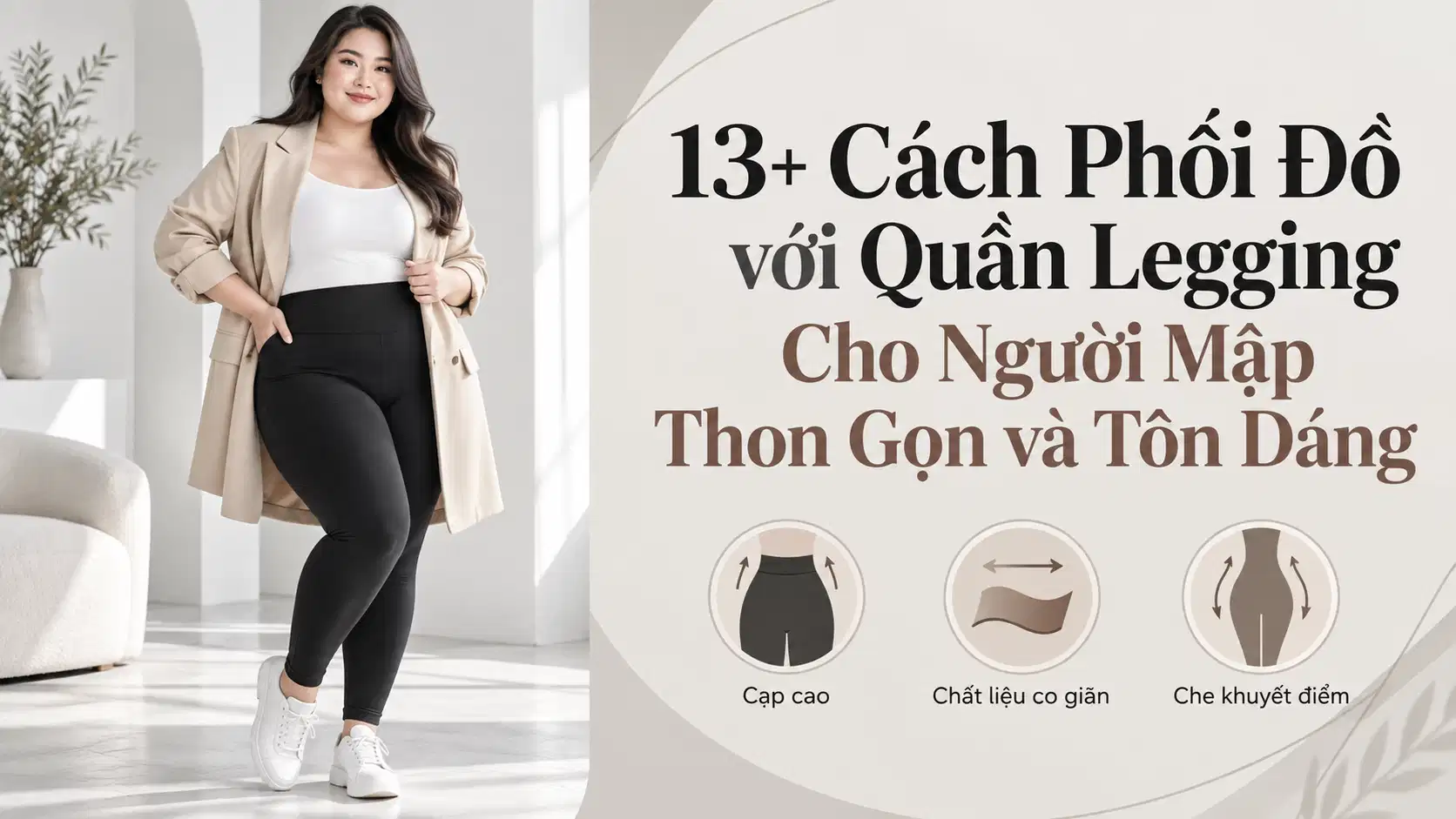 13+ Cách Phối Đồ với Quần Legging Cho Người Mập Thon Gọn và Tôn Dáng