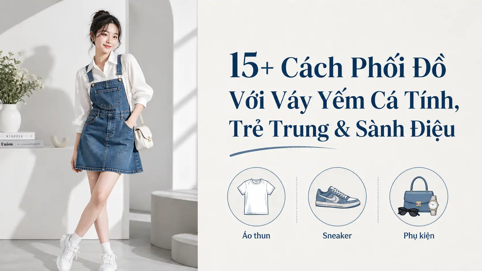 Cách Phối Đồ Với Váy Yếm Trẻ Trung, Cá Tính & Sành Điệu