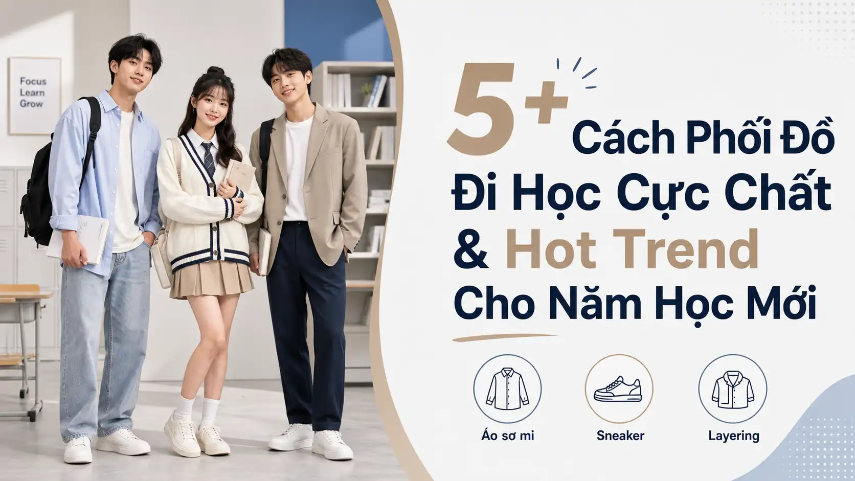 Cách Phối Đồ Đi Học Cực Chất Và Hot Trend Cho Năm Học Mới