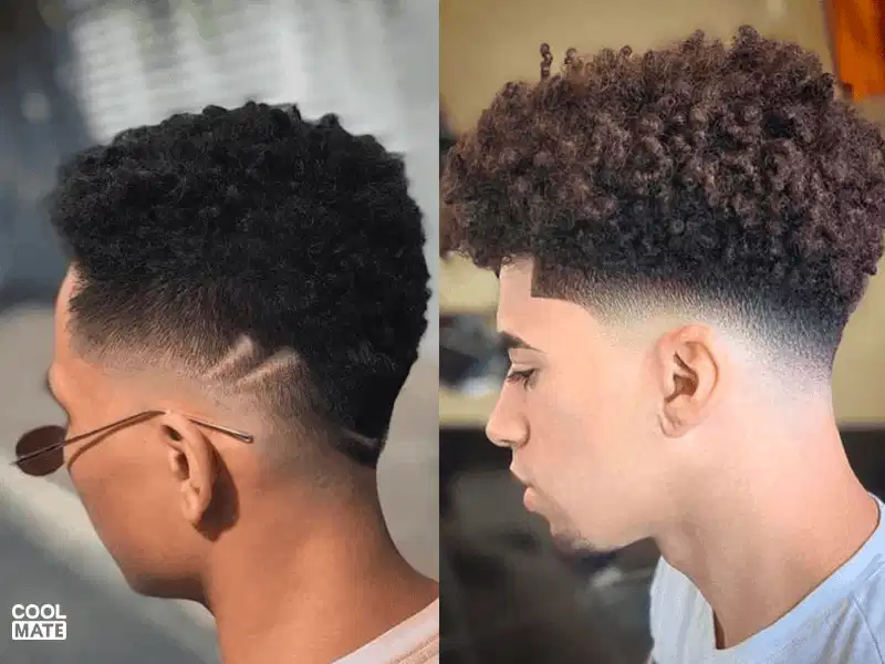 Afro Mohawk uốn xoăn hạt cá tính