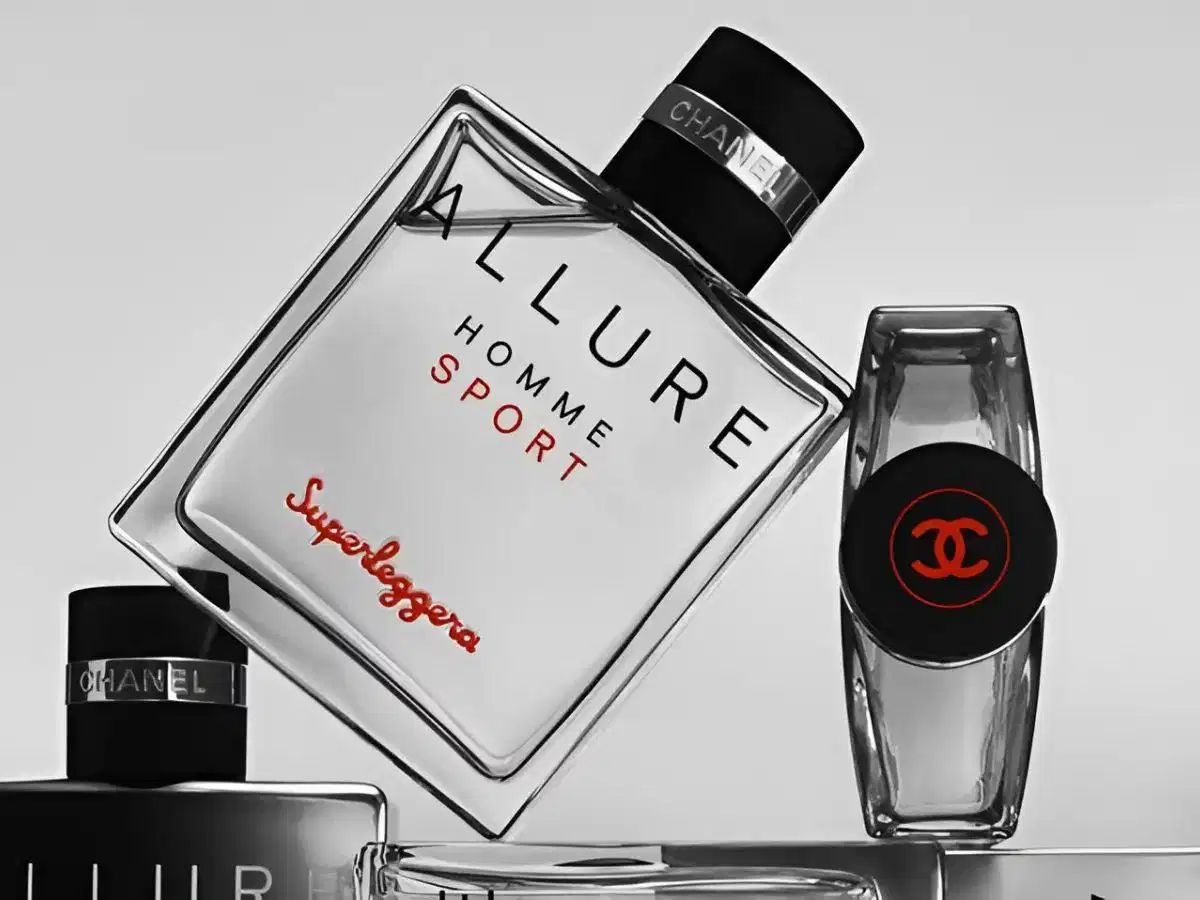 Nước hoa nam Allure Homme Sport Thiết kế vỏ kim loại ánh bạc của Allure Homme Sport