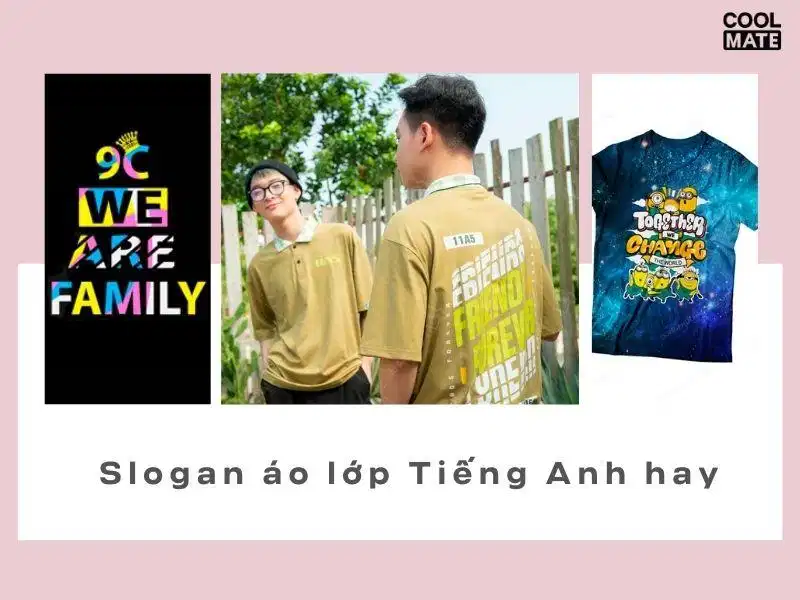Hình in slogan áo lớp sắc nét Chi tiết hình in slogan tiếng Anh trên áo lớp độc đáo
