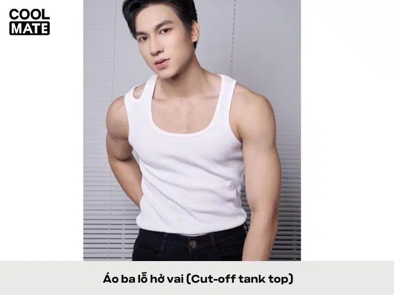 Áo ba lỗ hở vai cut-off Áo ba lỗ hở vai cut-off
