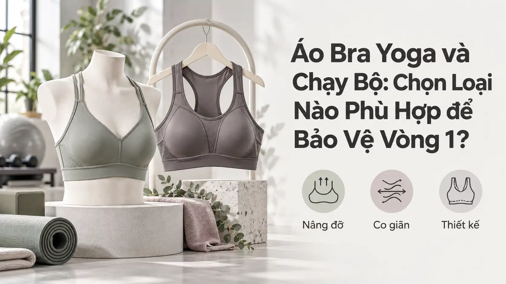 Áo Bra Yoga và Chạy Bộ: Chọn Loại Nào Phù Hợp để Bảo Vệ Vòng 1?