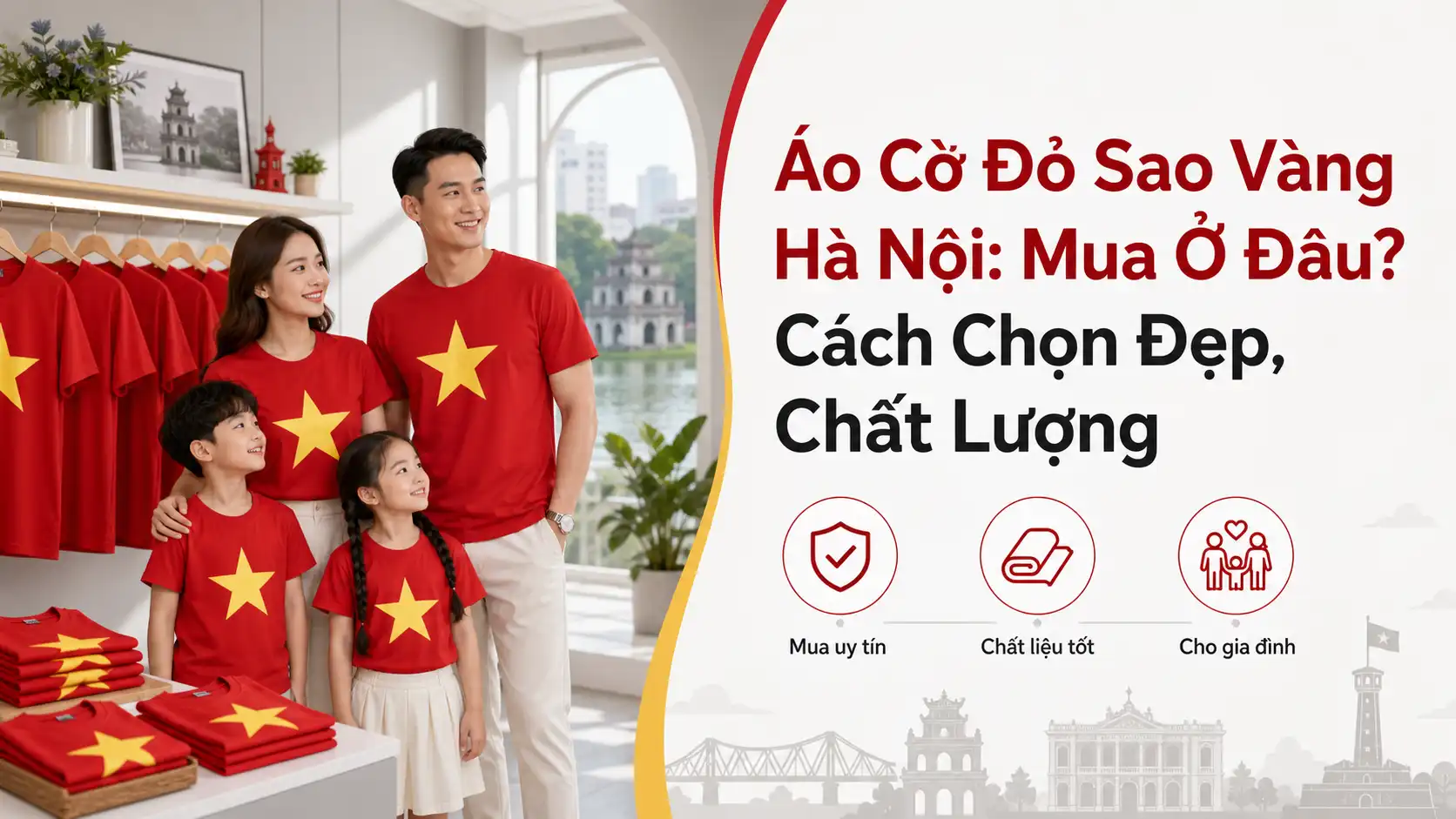 Áo Cờ Đỏ Sao Vàng Hà Nội: Mua Ở Đâu, Chọn Đẹp Và Chất Lượng