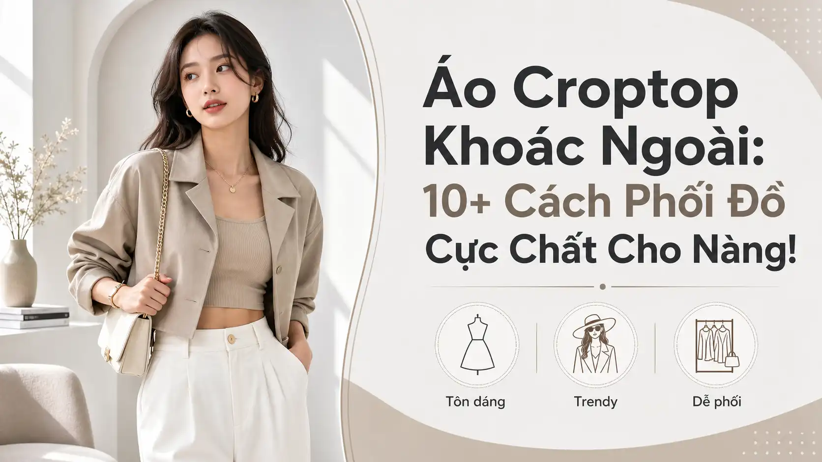 Áo Croptop Khoác Ngoài - Gợi Ý Phối Đồ Cực Chất Cho Nàng