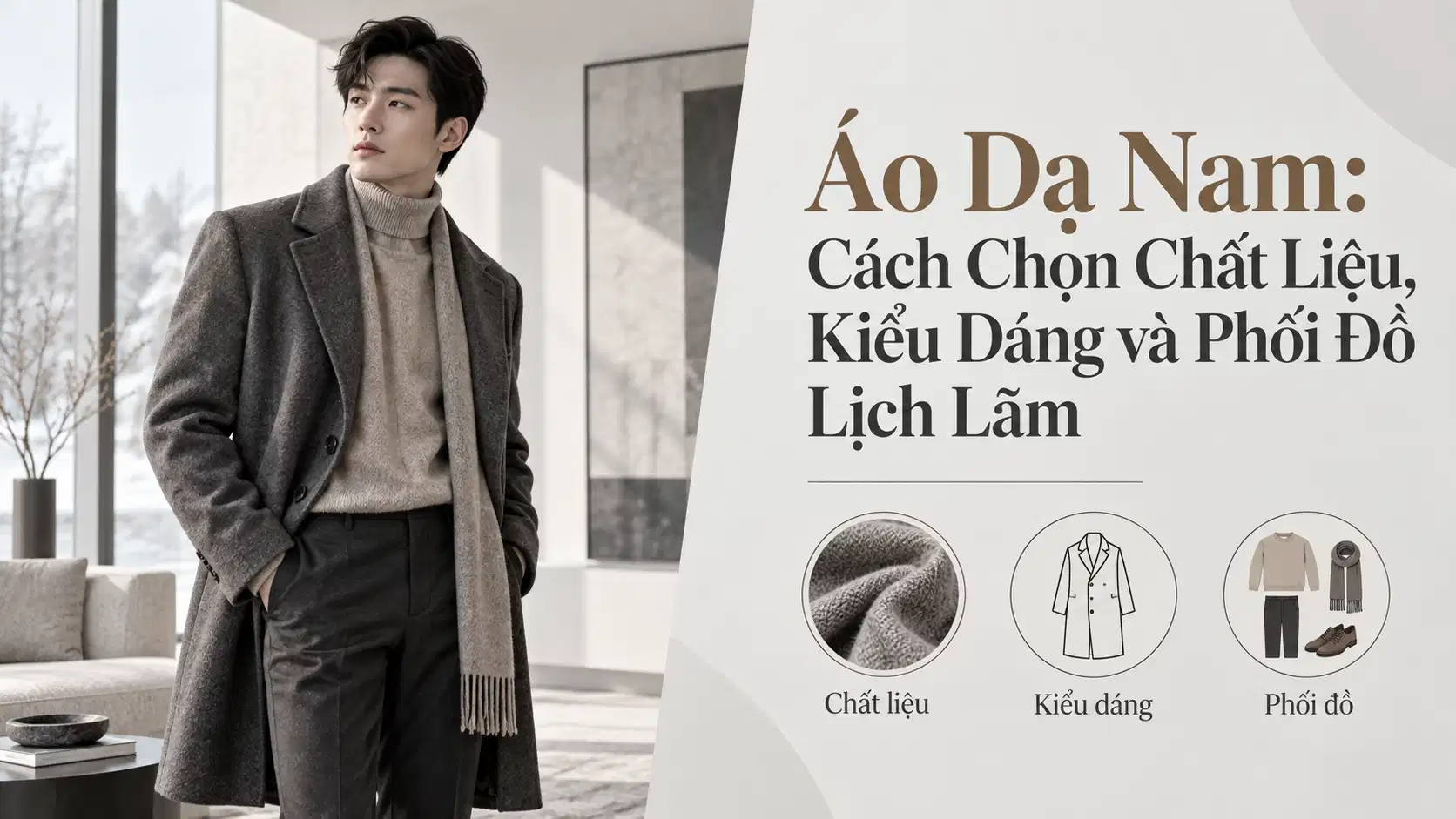 Áo Dạ Nam: Cách Chọn Chất Liệu, Kiểu Dáng và Phối Đồ Lịch Lãm
