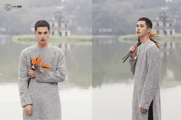 Áo dài nam Lis Studio Áo dài nam phong cách thanh lịch tại Lis Studio