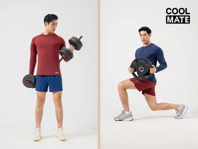 Áo dài tay gym Powerfit form ôm cơ bắp