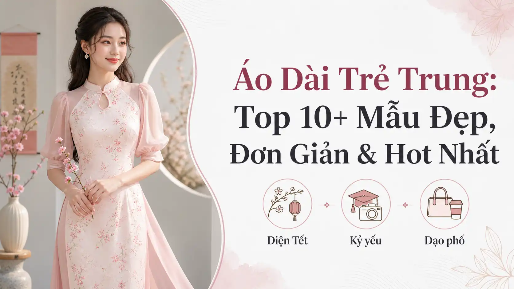 Áo Dài Trẻ Trung Đẹp Nhất: Top 10+ Mẫu Đơn Giản & Hot