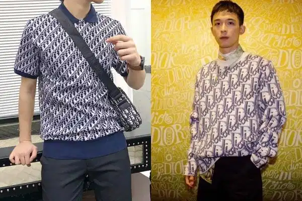 Áo thun Dior với họa tiết Oblique đặc trưng