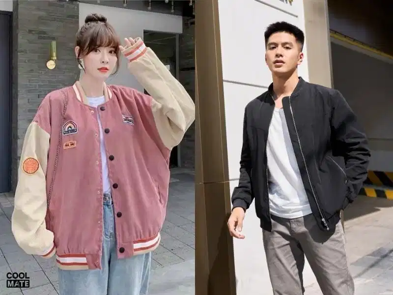 Áo khoác bomber gia đình thiết kế khỏe khoắn và năng động