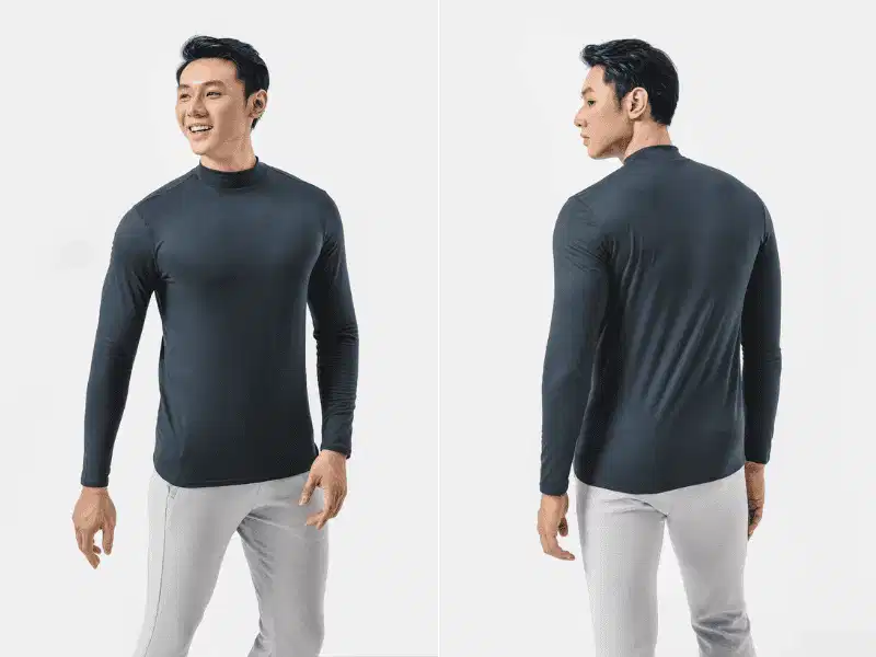 Độ đàn hồi của áo giữ nhiệt Áo giữ nhiệt nam có độ đàn hồi tốt mang lại sự linh hoạt trong sinh hoạt hàng ngày