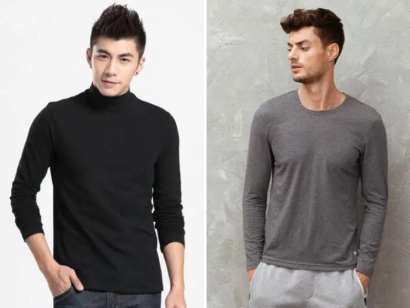Áo giữ nhiệt nam Onoff với chất liệu co giãn êm ái