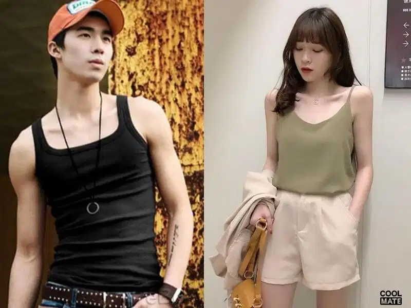Áo hai dây cami top chất liệu mềm mại