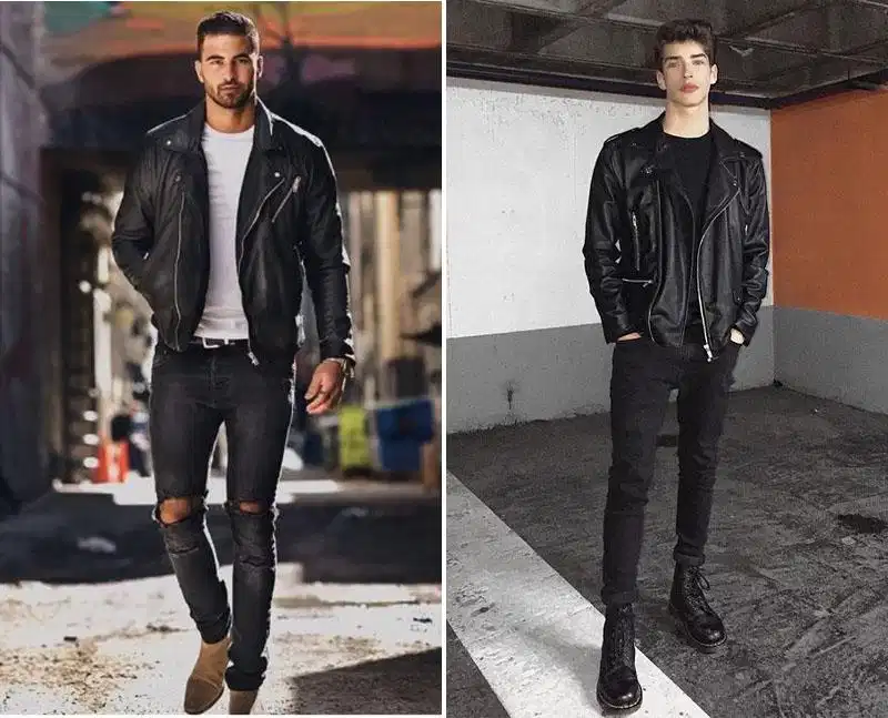Áo khoác da nam biểu tượng cá tính bụi bặm Áo khoác da nam biểu tượng cá tính bụi bặm