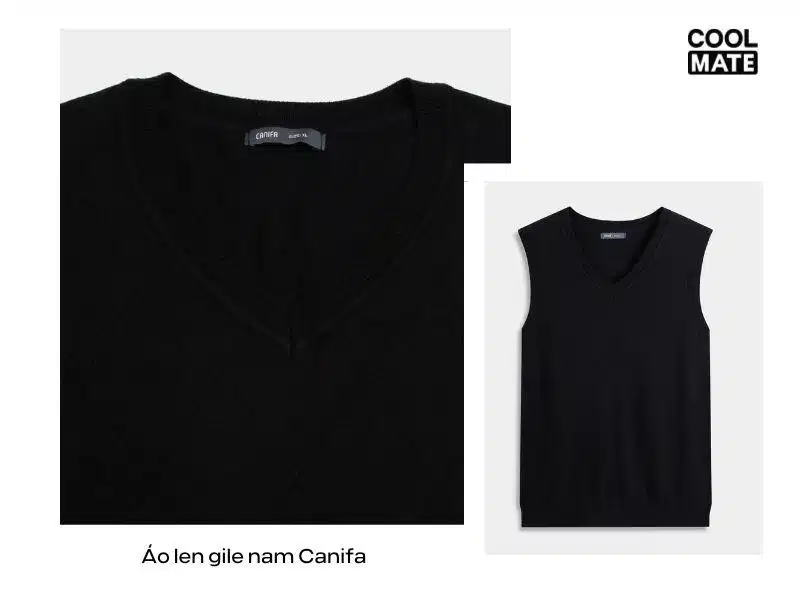 Áo len gile nam thương hiệu Canifa Áo len gile nam thương hiệu Canifa