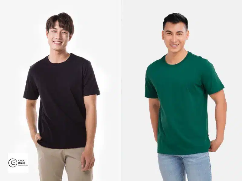 Chi tiết phom áo thun Nobi Fashion Cotton Basics