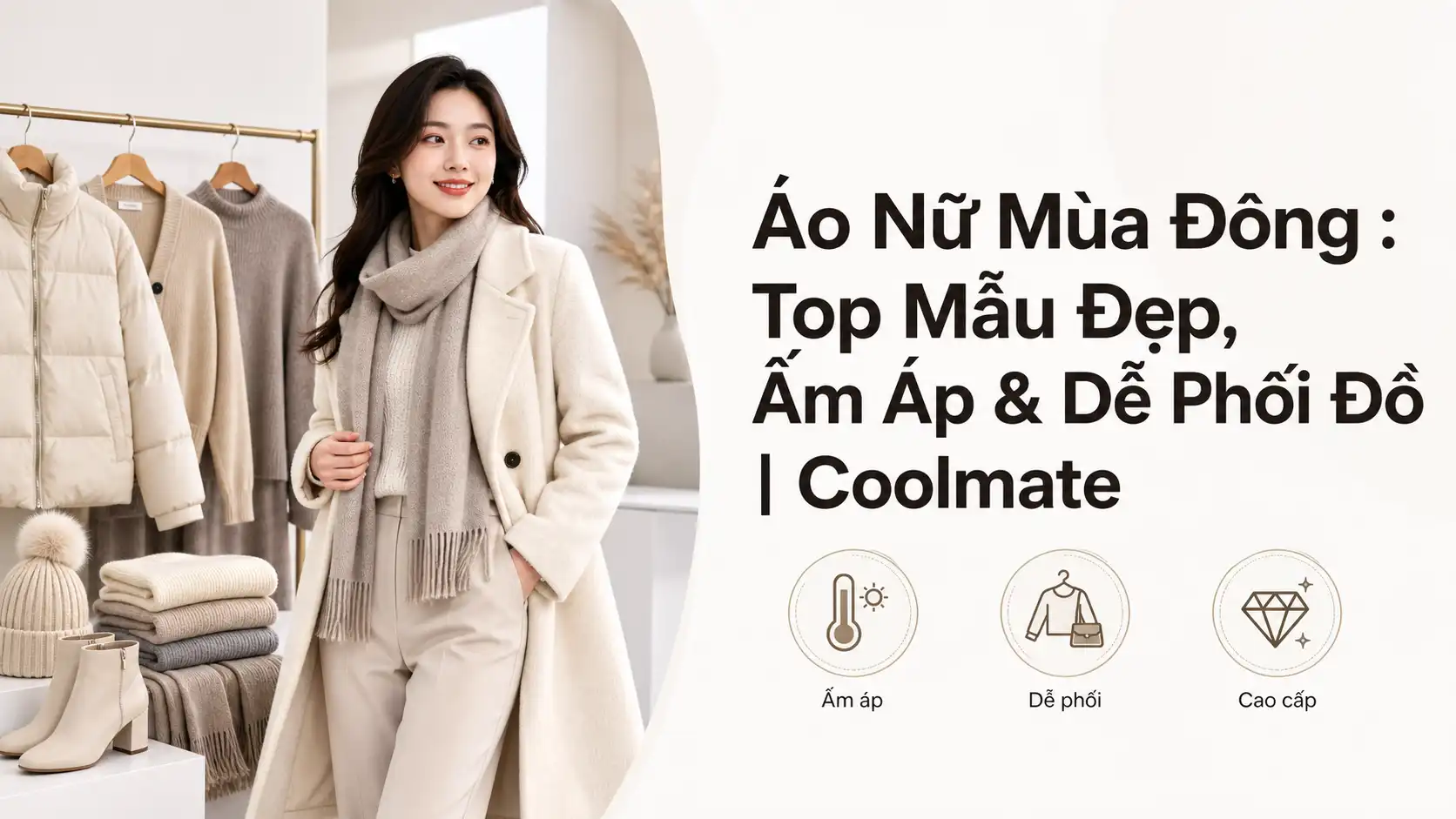 Áo Nữ Mùa Đông Đẹp, Ấm Áp & Dễ Phối - Top Mẫu Hot